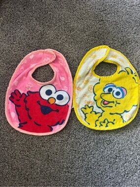 Sesame Street Elmo & Big Bird Baby Bibs